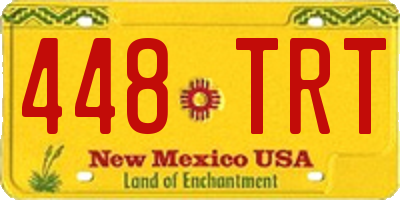 NM license plate 448TRT
