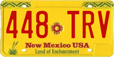 NM license plate 448TRV
