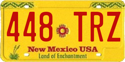 NM license plate 448TRZ