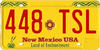 NM license plate 448TSL