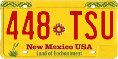NM license plate 448TSU