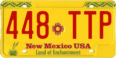 NM license plate 448TTP