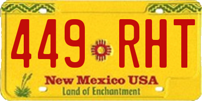 NM license plate 449RHT