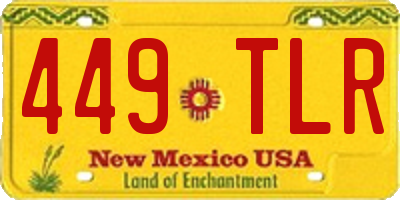 NM license plate 449TLR