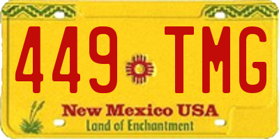 NM license plate 449TMG