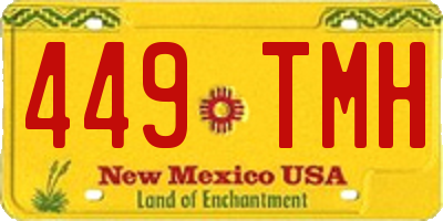 NM license plate 449TMH