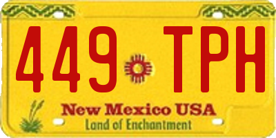 NM license plate 449TPH