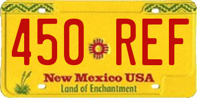 NM license plate 450REF