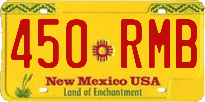 NM license plate 450RMB