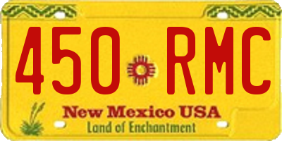 NM license plate 450RMC