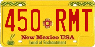NM license plate 450RMT