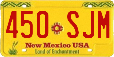 NM license plate 450SJM