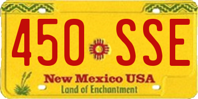 NM license plate 450SSE