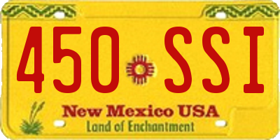 NM license plate 450SSI