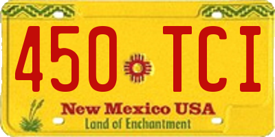 NM license plate 450TCI