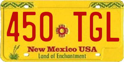 NM license plate 450TGL