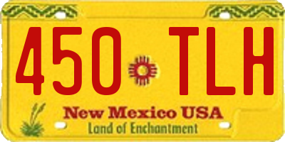 NM license plate 450TLH