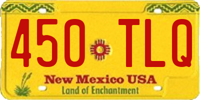 NM license plate 450TLQ