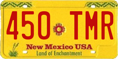 NM license plate 450TMR