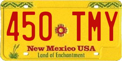 NM license plate 450TMY