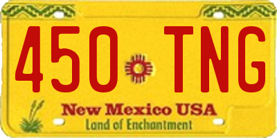NM license plate 450TNG