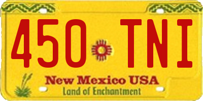 NM license plate 450TNI