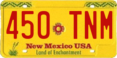 NM license plate 450TNM