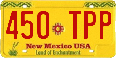 NM license plate 450TPP