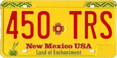 NM license plate 450TRS