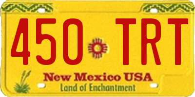 NM license plate 450TRT
