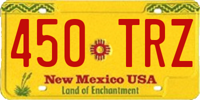 NM license plate 450TRZ