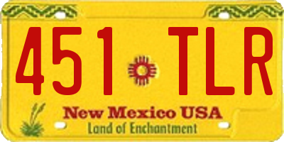 NM license plate 451TLR