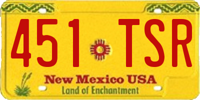 NM license plate 451TSR