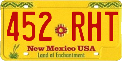 NM license plate 452RHT