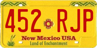 NM license plate 452RJP