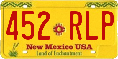 NM license plate 452RLP
