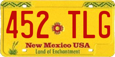 NM license plate 452TLG