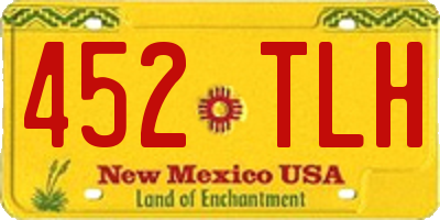 NM license plate 452TLH