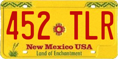 NM license plate 452TLR