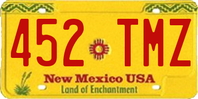 NM license plate 452TMZ