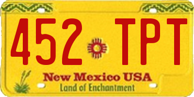 NM license plate 452TPT