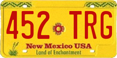 NM license plate 452TRG
