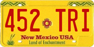 NM license plate 452TRI