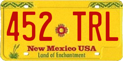 NM license plate 452TRL