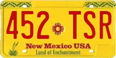 NM license plate 452TSR