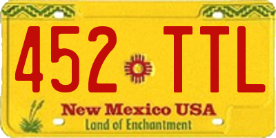 NM license plate 452TTL