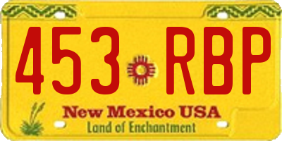 NM license plate 453RBP