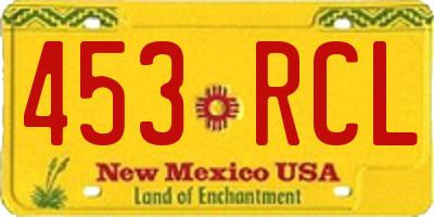 NM license plate 453RCL
