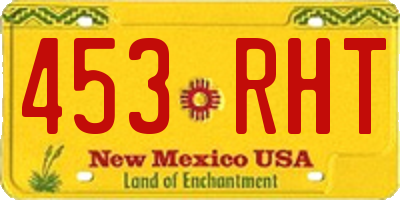 NM license plate 453RHT