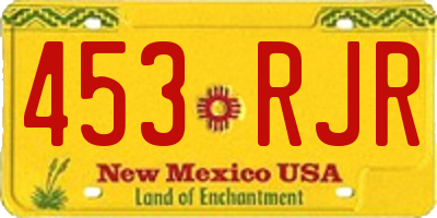 NM license plate 453RJR